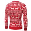 Pull de Noel Homme Rouge et Blanc dos