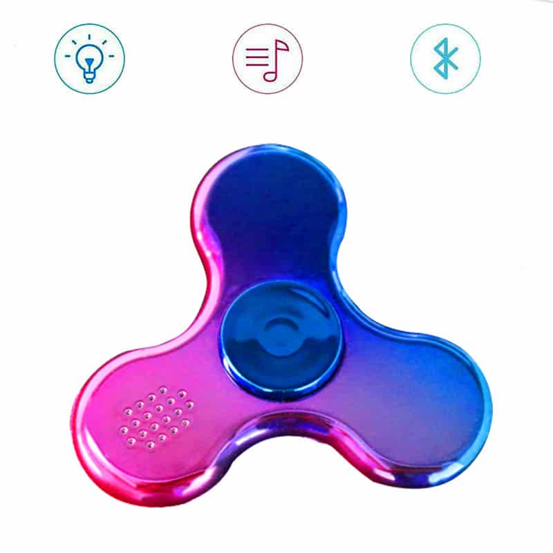 Fidget spinner lumineux - Bleu