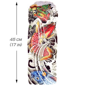 tatouage manchette ephemere dragon carp